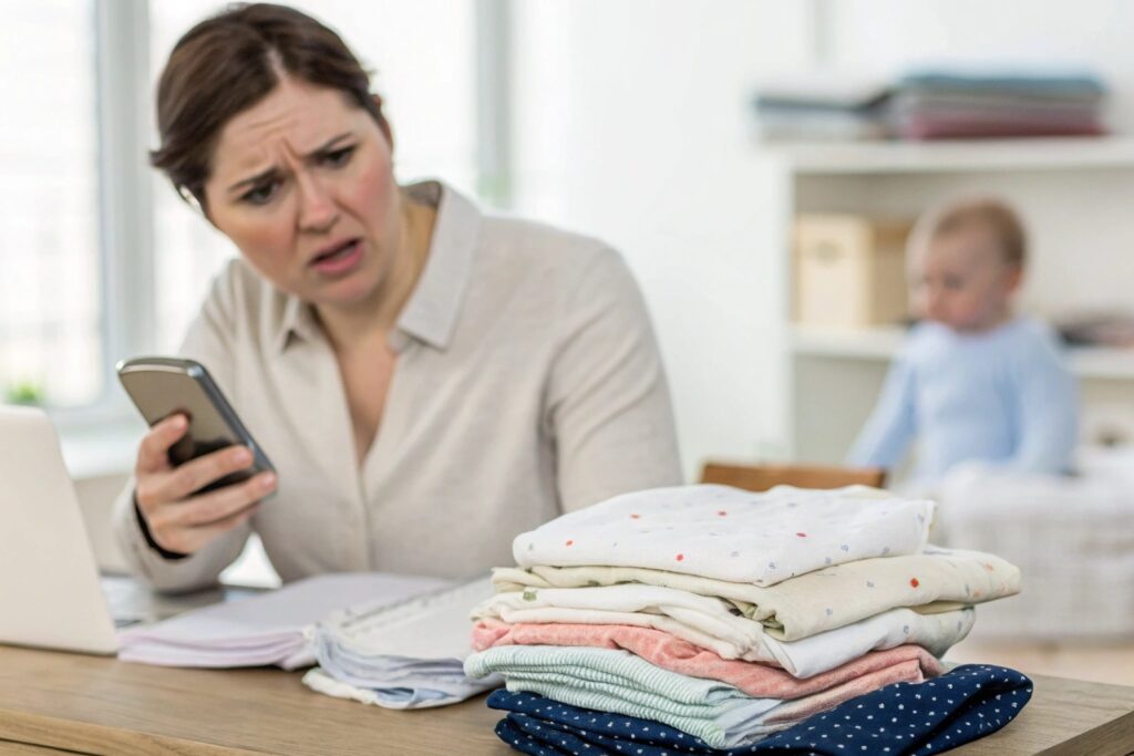 Business owner receiving wrong babywear order