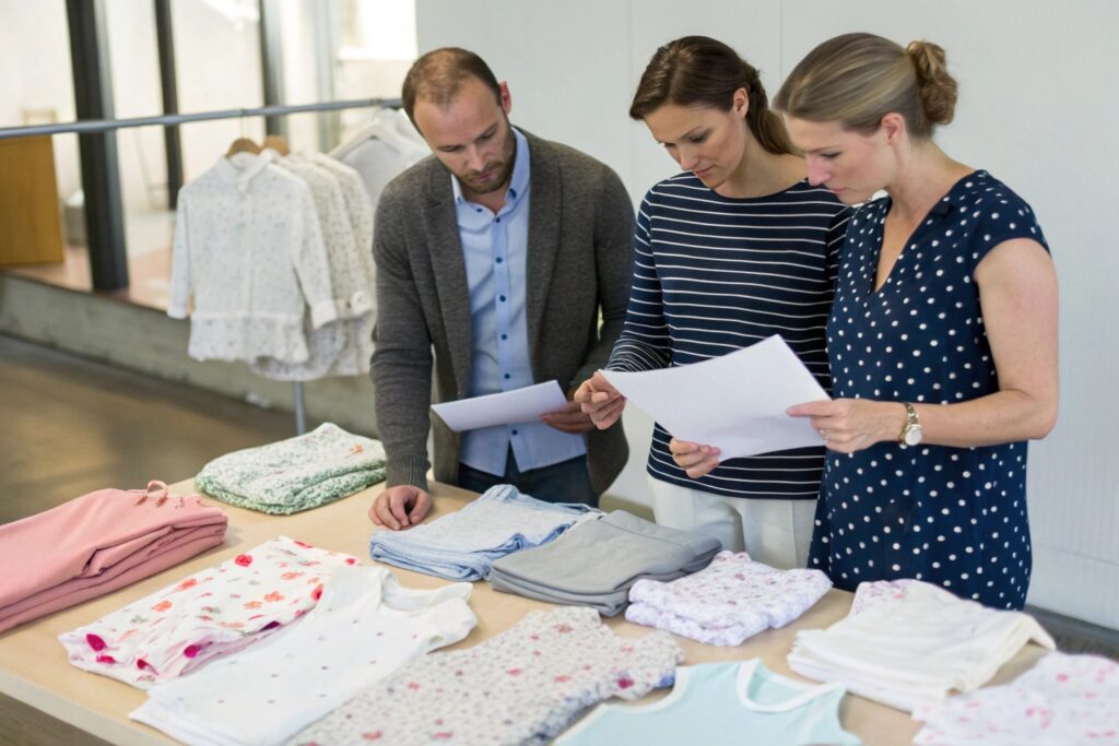 Babywear Brand Team Reviewing Custom Designs