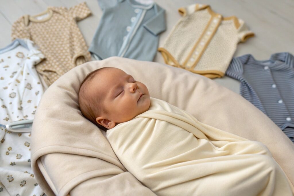 Child in a bamboo viscose dress showcasing comfort