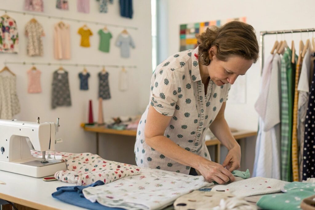 European DIY Enthusiast Designing Unique Kidswear