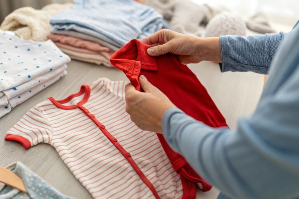 European Parent Feeling Fabric of Red T-Shirt
