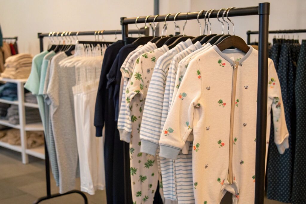 Baby clothing rack
