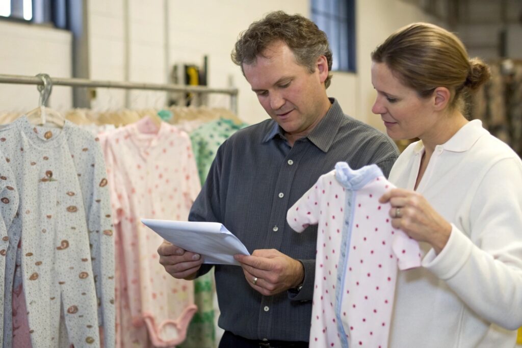 Business owner working with a colleague in the factory