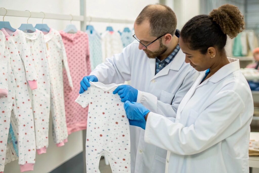 Inspecting Babywear for Quality Control