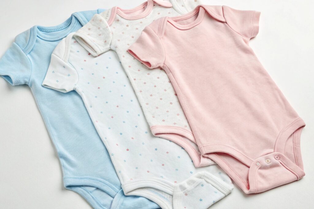 Collection of soft and comfortable baby bodysuits