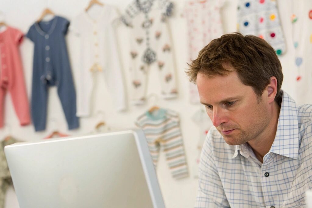 Designer creating a detailed design